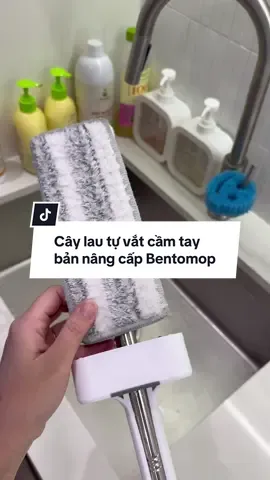 Cây lau tự vắt cầm tay bản nâng cấp Bentomop #tueanmommy 