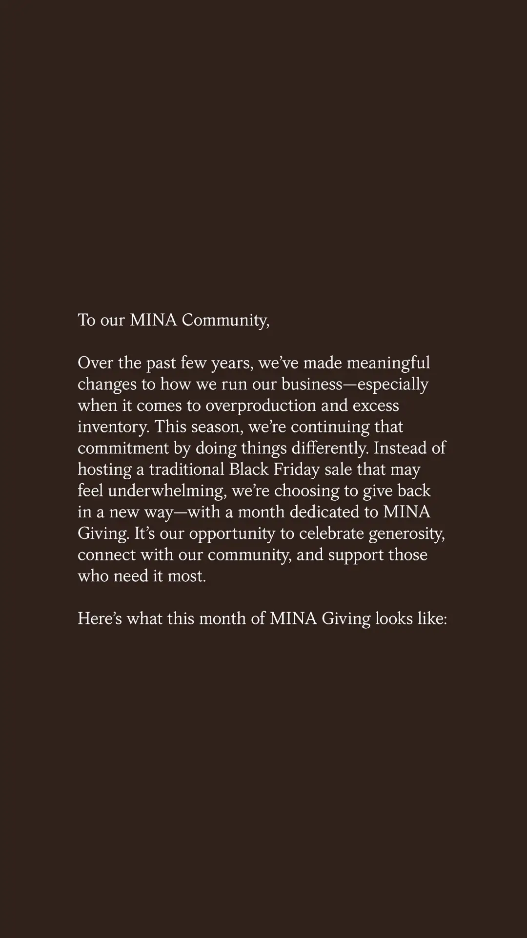 Dedicated to MINA Giving #minabaie #community 