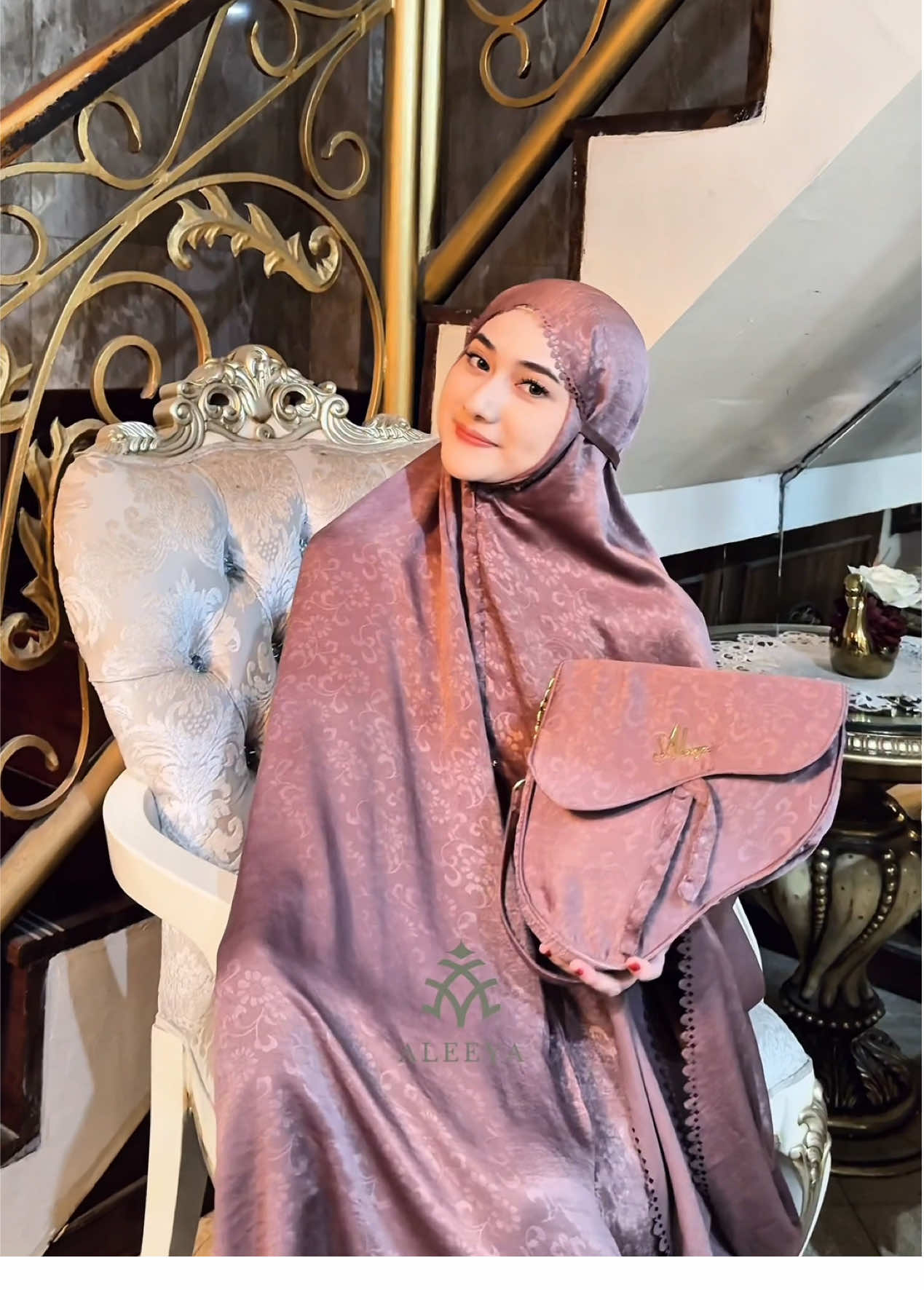 Mukena Dewasa Santorini Silk 2in1 Namira Series  #mukena #mukenasilk #mukenamewah #mukenadewasa #mukenapremium 
