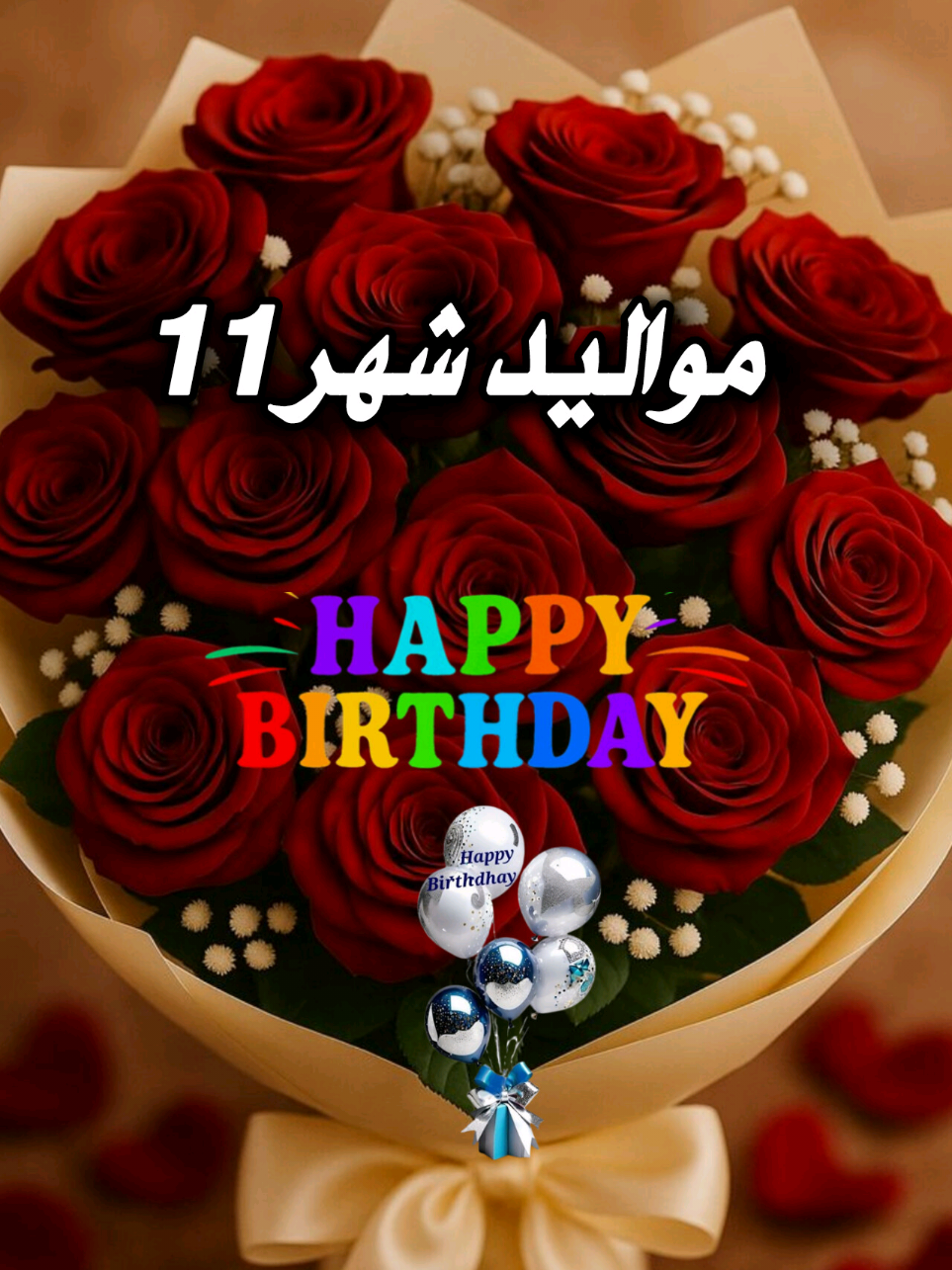 مواليد نوفمبر شهر ١١ كل عام وانتم بخير عيد ميلاد سعيد #عيد_ميلاد_سعيد #happybirthday  #عيد_ميلادي #مواليد_شهر_١١ #نوفمبر 