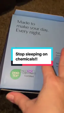 Stop sleeping on chemicals!! This pillow is oekotex certified and eco friendly!! It’s fully customizable too for your comfort! #pillow #organicbedding #sidesleeper #tiktokshopblackfriday #tiktokshopcybermonday 