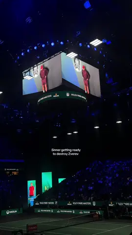 Sinner in terminator mode always  #janniksinner #zverev #tennistv #tennisfan #rolexparismasters 
