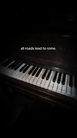 all roads lead to rome 🐇🕰️ #piano #oldpiano #allroadsleadtorome #rabbitwithclock #fyp 