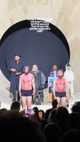 Totally loved Waiting For Godot       Keanu Reeves and Alex Winter and the entire ensemble cast  @Waiting for Godot #hudsontheatre #keanureeves #alexwinter #happyhalloween 