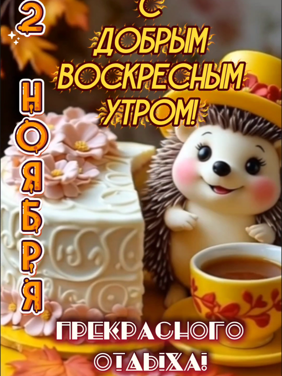 С Добрым Воскресным Утром! 2 ноября. #сдобрымвоскреснымутром #прекрасногоотдыха #2ноября #владаалматы #подписка 
