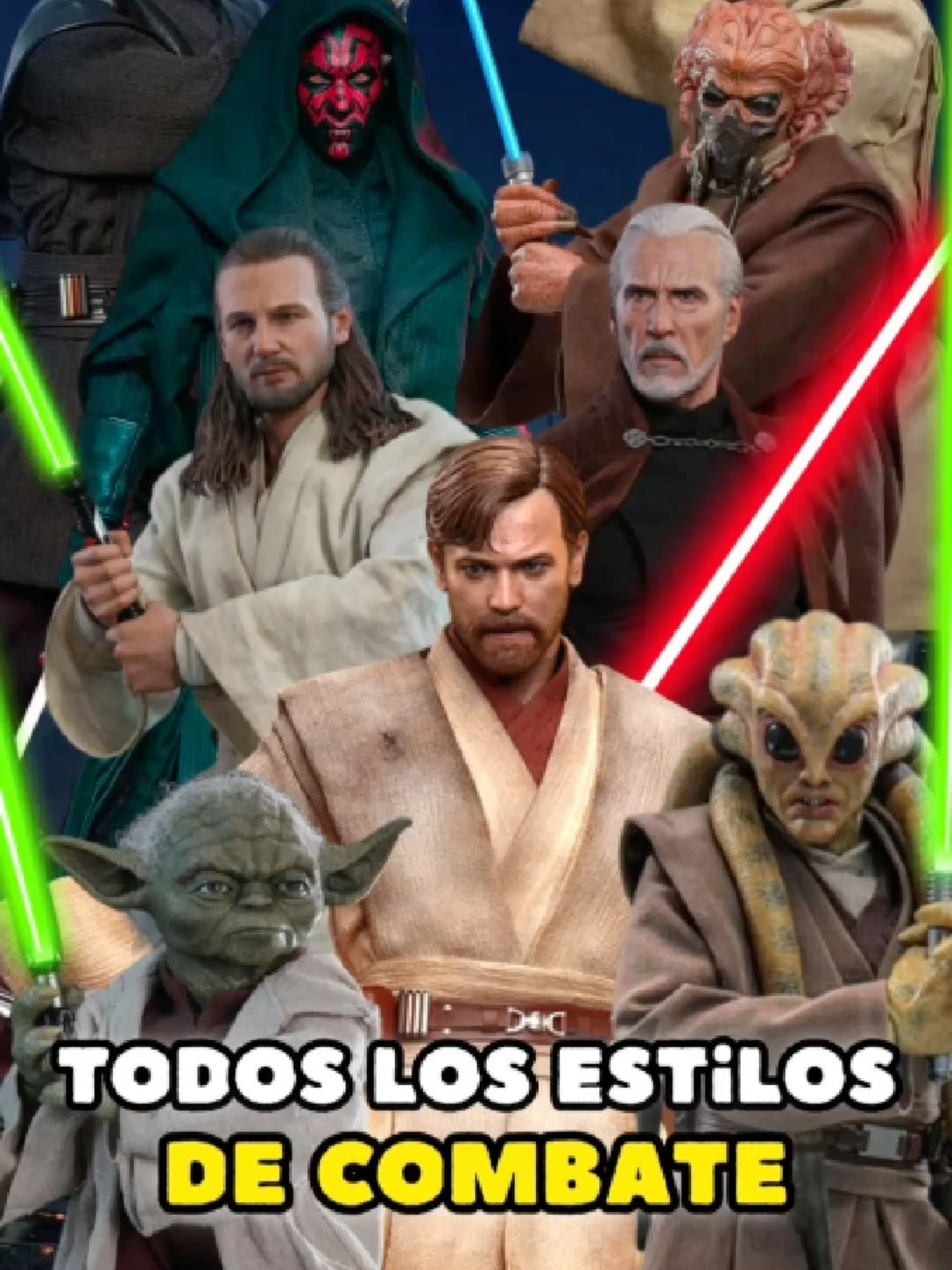 Los 7 estilos de combate con el sable de luz en Star Wars #starwars #starwarsfan #starwarstiktok #legion213 #starwarsedit