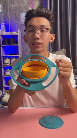Bát ăn dặm chống đổ xoay 360 