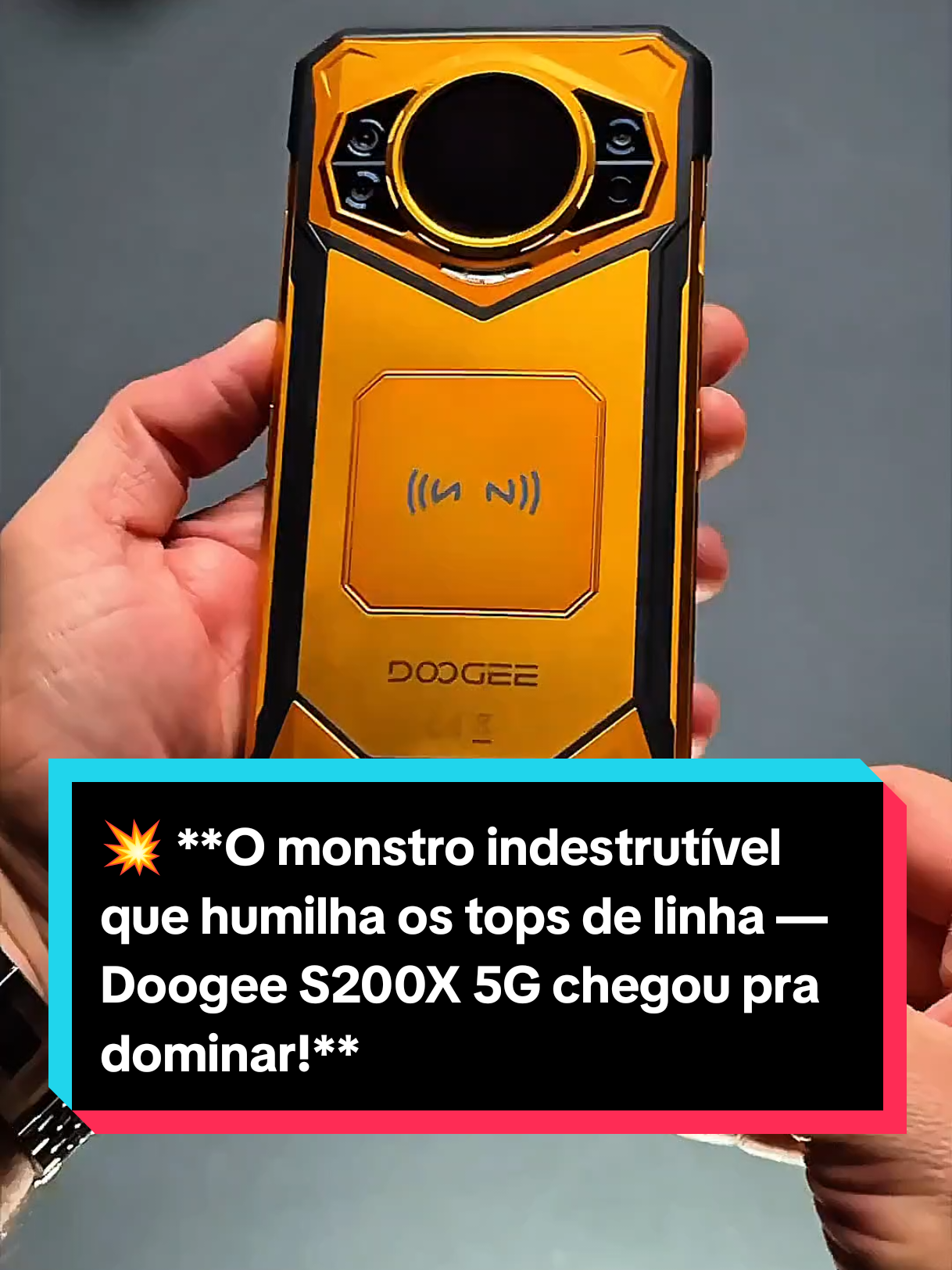 💥 O monstro indestrutível que humilha os tops de linha — Doogee S200X 5G chegou pra dominar! 🔥 #doogee #s200x #indestructible #smartphone #celular 