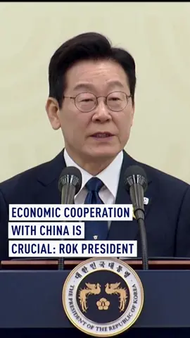 President Lee Jae-Myung of the Republic of Korea highlighted the importance of economic cooperation with China and pledged to strengthen cooperation on multiple fronts. Lee made the statement in Gyeongju on the outcomes of the just-finished APEC Economic Leaders' Meeting and looked forward to next year’s meeting in Shenzhen, China. #rok #china #apec