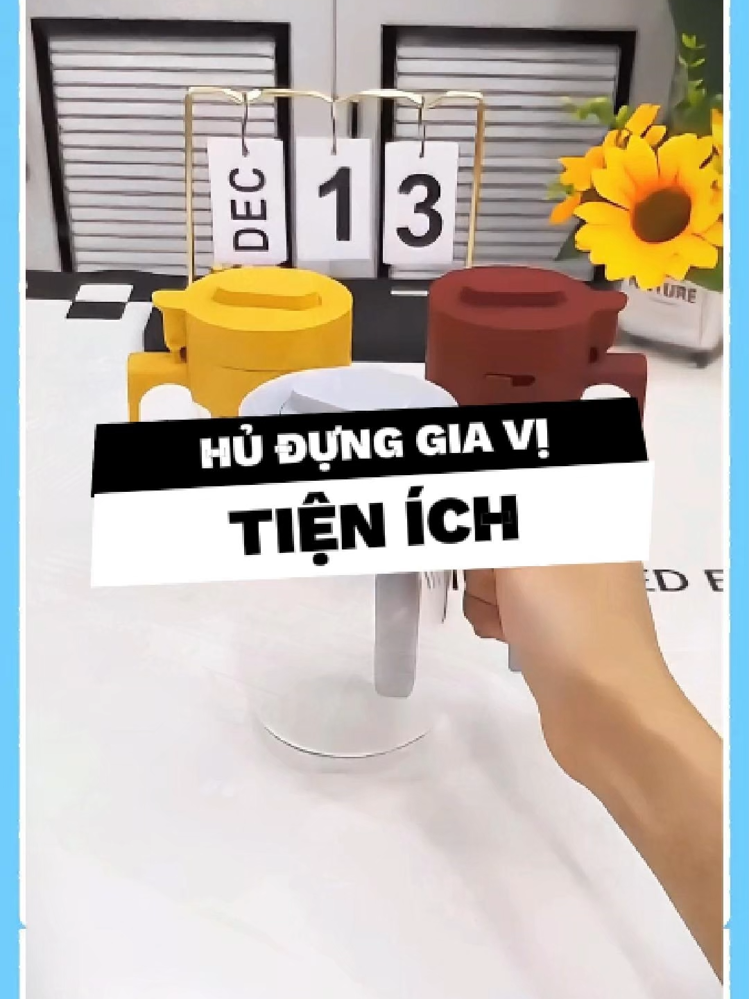 🥄 Hũ đựng gia vị có chỗ cho muỗng – gọn gàng, tiện lợi, đẹp mắt! #hudunggiavi #duyne0710 #giadungtienich #giadungthongminh #xuhuong #viral