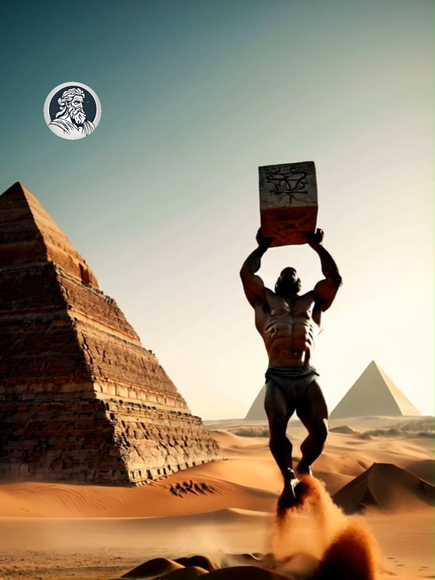 HOW THE PYRAMIDS WERE MADE #cadamitologia #fyp #giants #ai #egypt #desert #pyramids #alien
