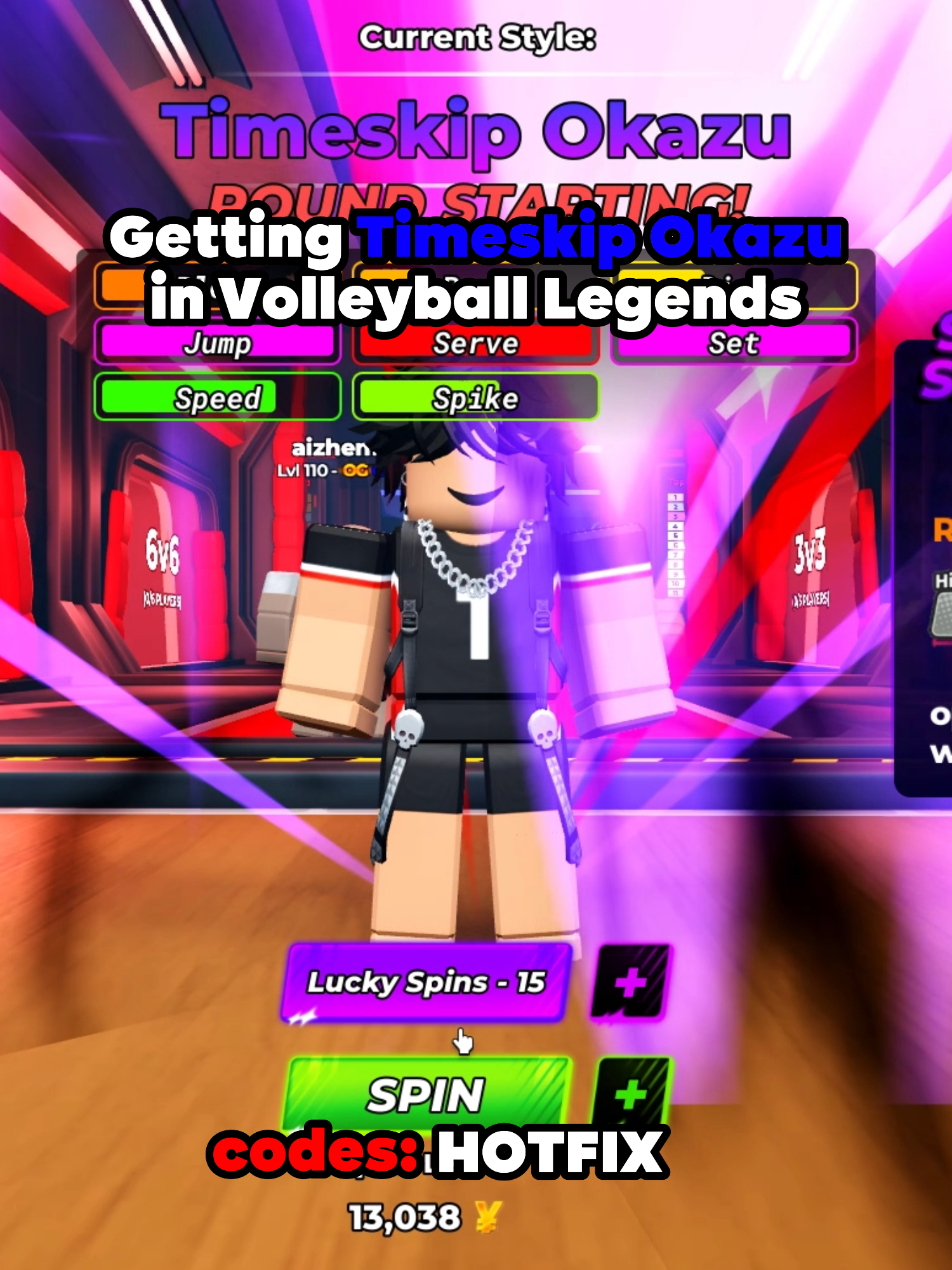 Getting Timeskip Okazu in Volleyball Legends update #fyp #vbl #roblox