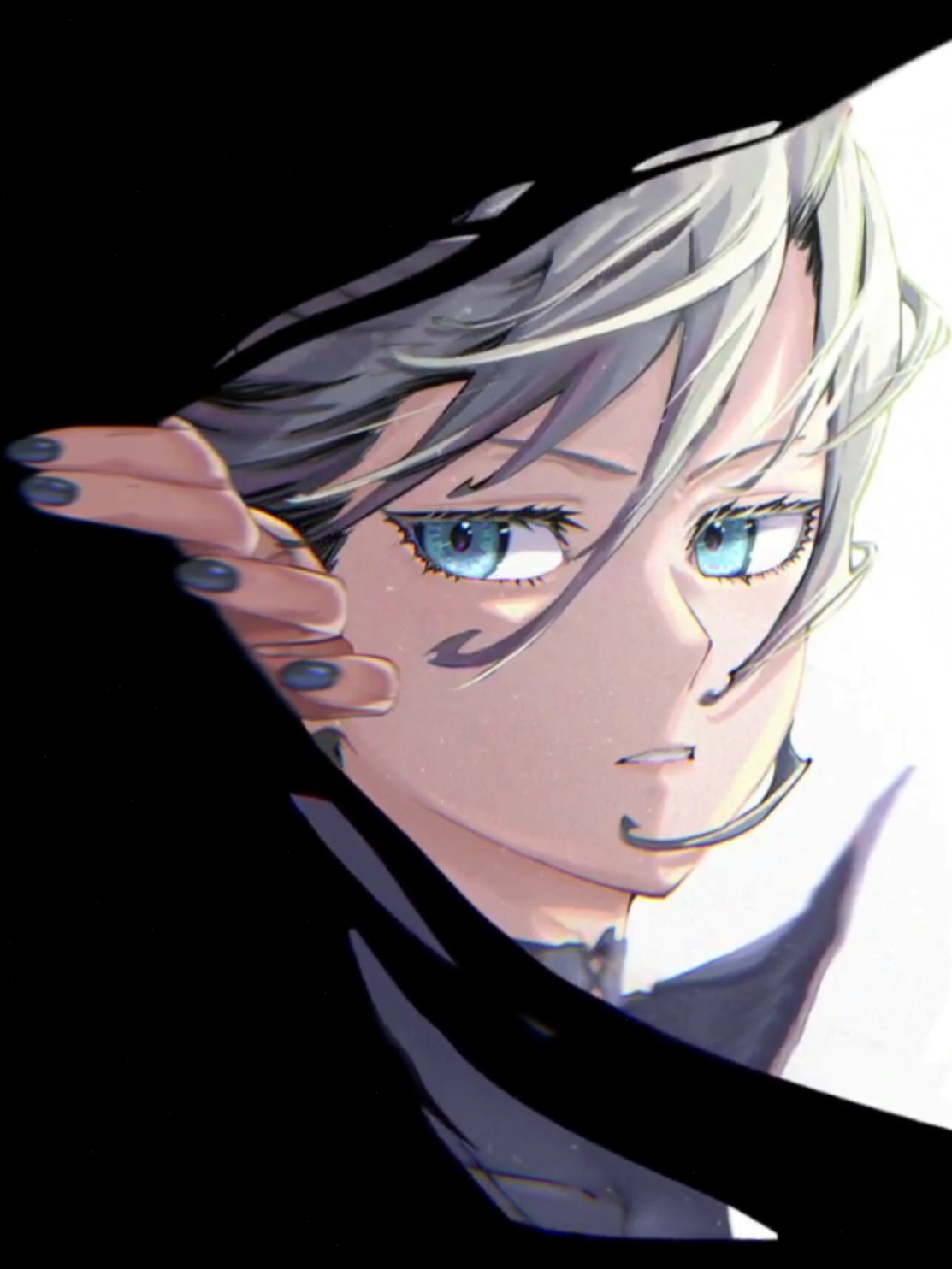 Girl Behind Courtains | Nagi AMOLED #fyp #wallpapervisuals #livewallpaper #anime #livewallpaper 