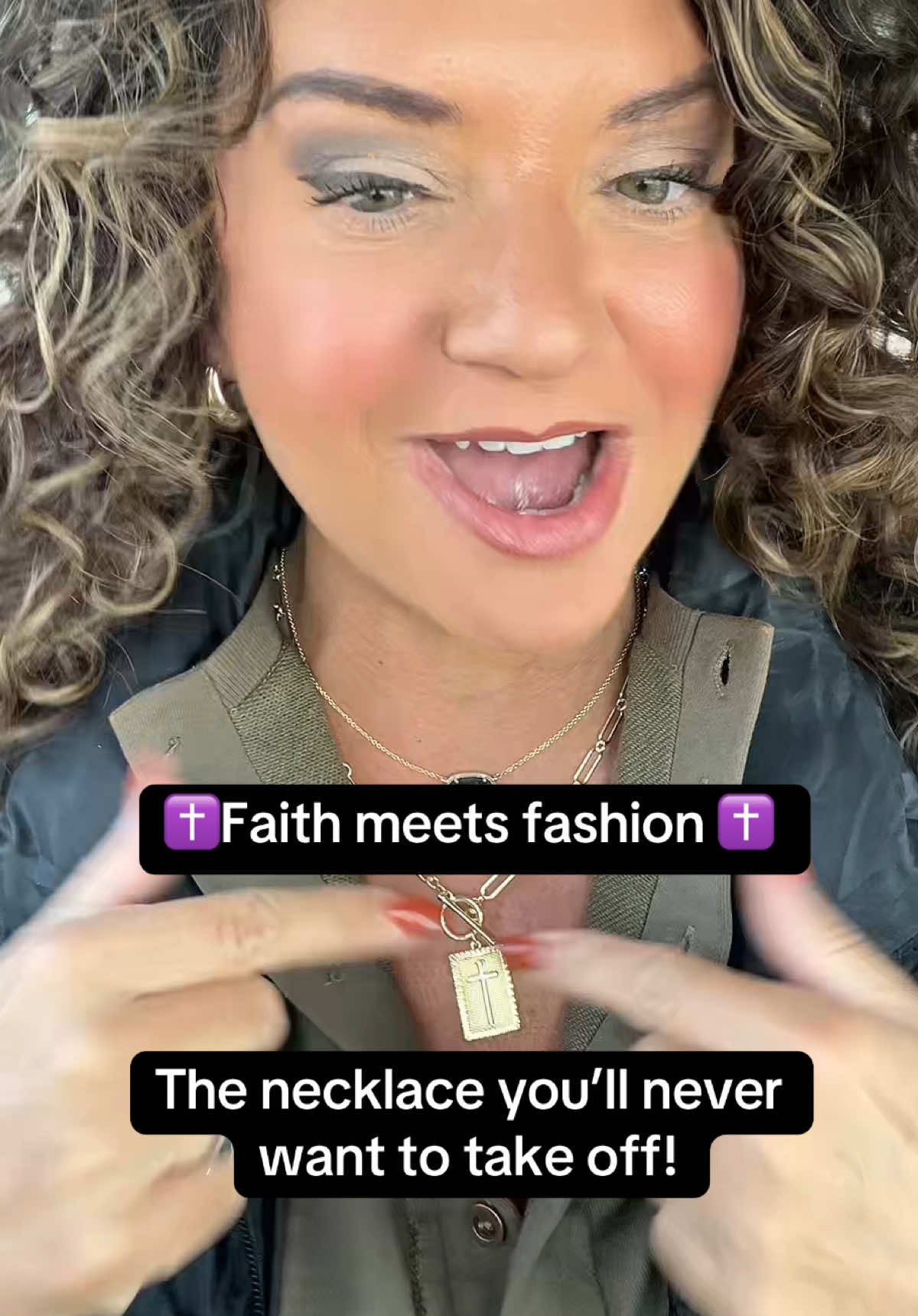 If you love beautiful accessories that showcase both your style and your faith, this cross necklace is for you! Available in silver and gold, each piece has scripture-inspired words engraved on the back as a daily reminder that you are loved and protected. These make the perfect meaningful gift for yourself or anyone special in your life. #faith #crossnecklace #faithandfashion #christiangifts #goldnecklace 