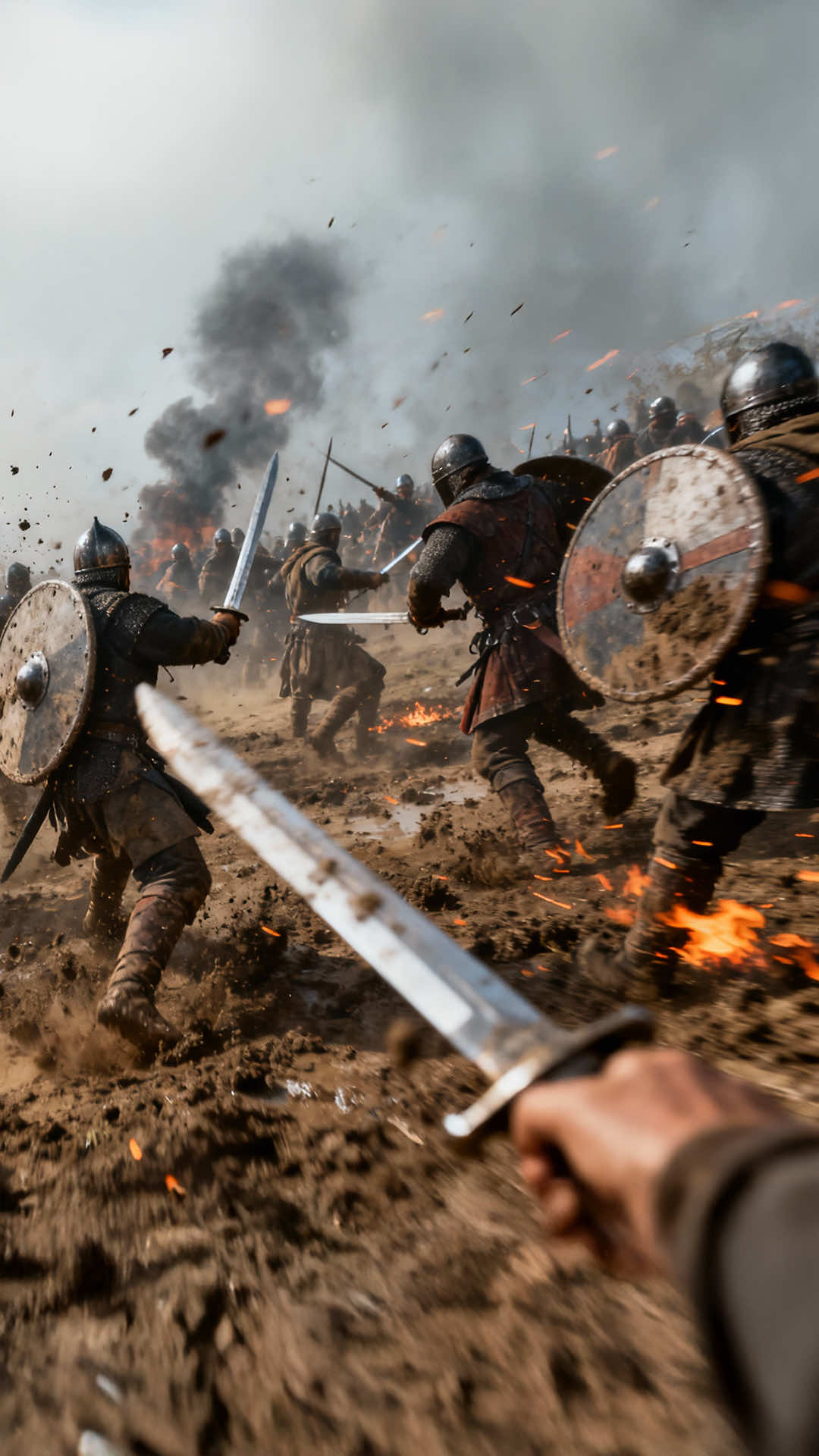 We made a medieval war scene using @Hailuo AI (MiniMax) 2.3, and it turned out insanely cinematic, muddy fields, knights on horses, and powerful camera motion ⚔️🔥 We used Seedream 4 on @Freepik for the base image, then turned it into motion with the image-to-video workflow. What do you think, should we go for chaotic close battles or epic wide shots next?   Drop your thoughts below 👇 #filmmaking #filmmakers #aifilm #hailuo #aitools
