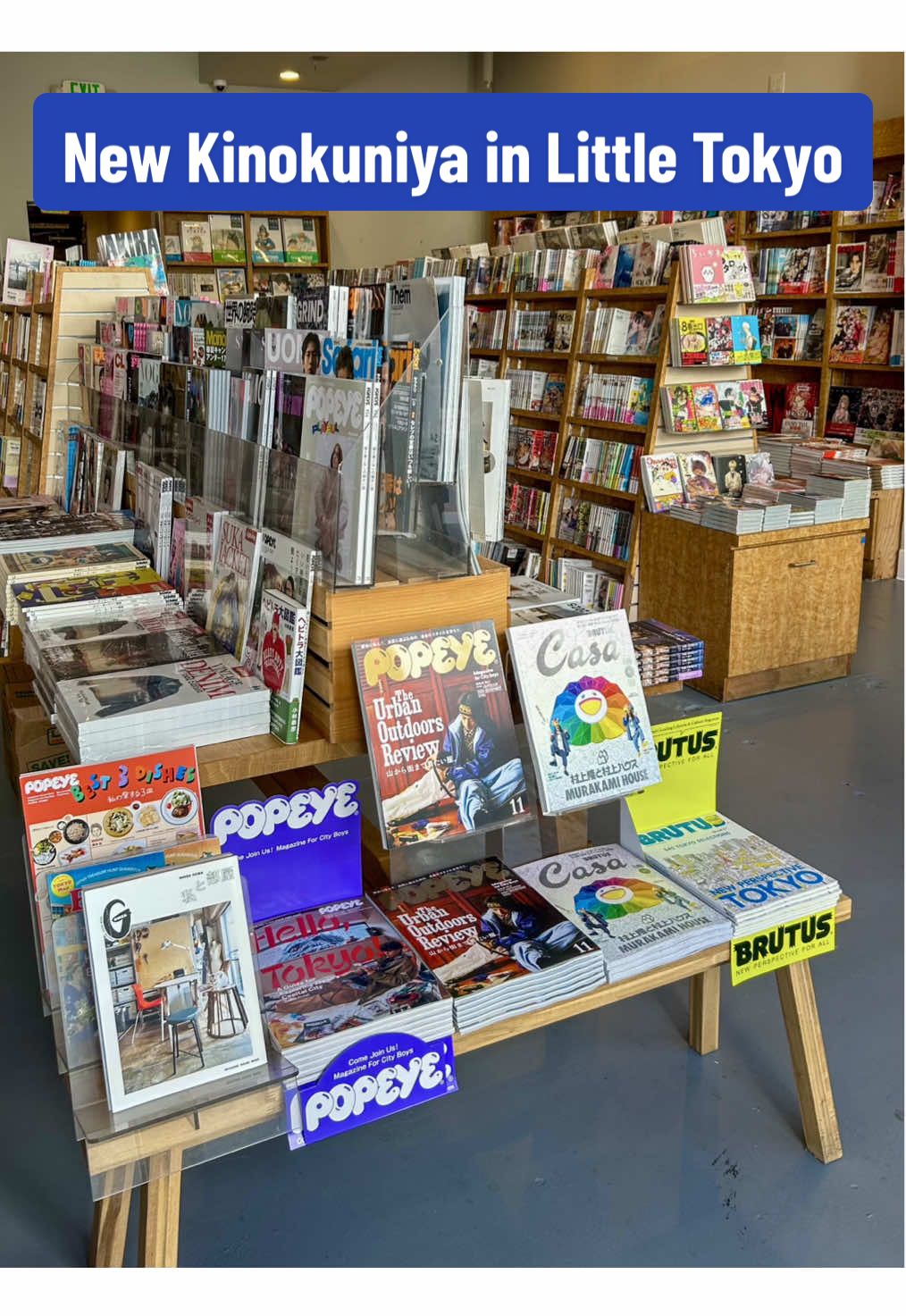 Our second Kinokuniya Los Angeles pop-up shop in Little Tokyo is now open! 📚🇯🇵 Address: 232 East 2nd St Suite C Los Angeles, CA 90012 #kinokuniya #losangeles #littletokyo #dtla #bookstore 