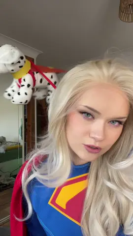 Krypto rocking the Dalmatian look x #supergirl #halloween 