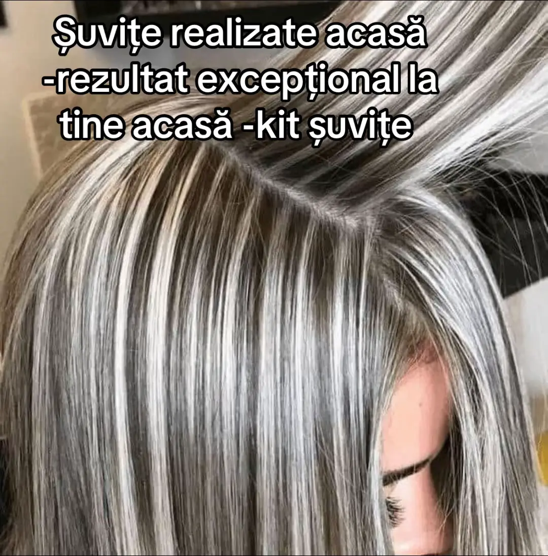 ✨ Kit complet pentru șuvițe – salonul tău, chiar la tine acasă! ✨ Visezi la șuvițe perfecte fără să cheltui o avere? Acest kit de șuvițe pentru uz acasă îți oferă tot ce ai nevoie pentru un look luminos și modern, direct din confortul casei tale! 💛 Conține: 💫 Decolorant profesional – delicat, dar eficient, pentru deschiderea uniformă a șuvițelor. 🎀 Activatorul necesar pentru obținerea rezultatului dorit. 🎩 Căscuță specială cu găuri – ușor de folosit, pentru o separare precisă a șuvițelor. 🪝 Cârlig practic – te ajută să scoți firele rapid și fără disconfort. Avantaje: 🌸 Simplu de folosit chiar și de începători. 💰 Economisești bani – fără programări la salon! 🌟 Rezultat natural, luminos și uniform. Perfect pentru persoanele care vor un look fresh, elegant și plin de strălucire, realizat acasă, cu cost minim!#suvite #salonline #salon #femei #doamne 