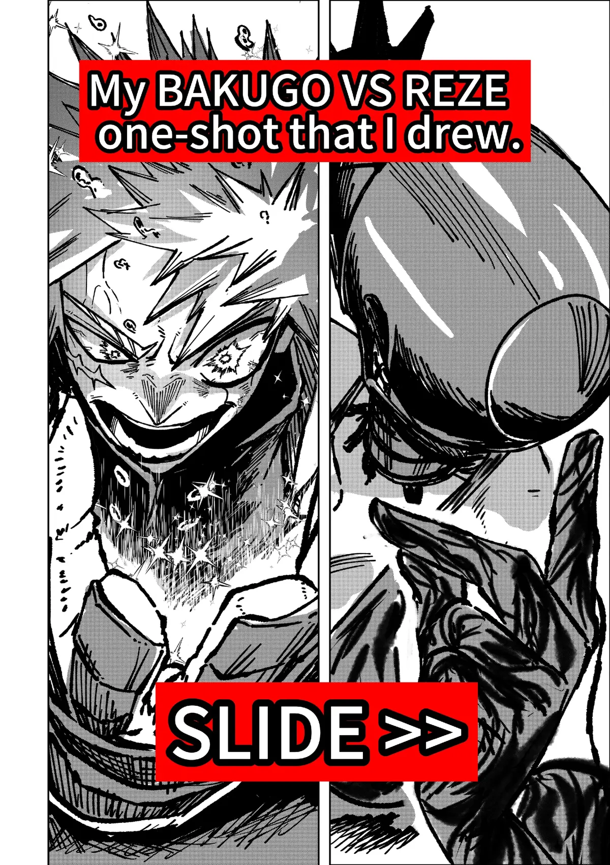 onshot by me  #reze #chainsawman #myhero #mha #manga 