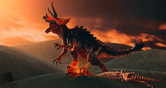 Happy Halloween 🎃🕸️🕷️ Model by DracoWarrior #jurassicpark #dinosaur #tyrannosaurus #halloween #jurassicworld 