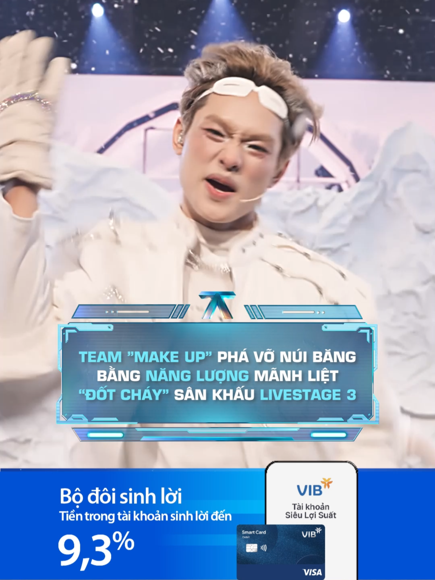 Stage băng tuyết cũng không cản được độ nóng của những ngọn lửa cháy bỏng team 