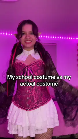 Wasn’t trying to get dress coded 😔 #halloween #halloweencostume #draculaura #monsterhigh #trend 