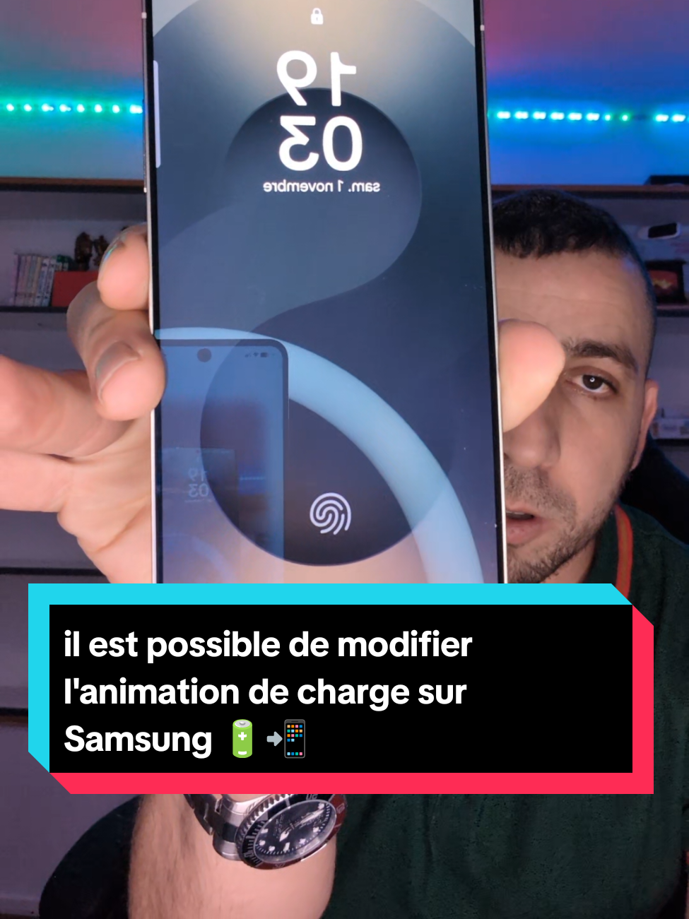 il est possible de configurer une animation de charge sur Samsung maintenant !!🔋📲 #astuce #android #samsung 