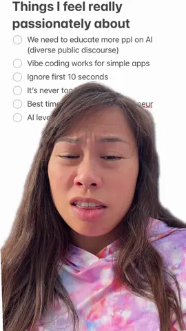 What’s No. 1 on your list? Drop in the comments 👇Here are the top things I feel passionately about related to AI, education, and entrepreneurship. #ai #sabrinaramonov 