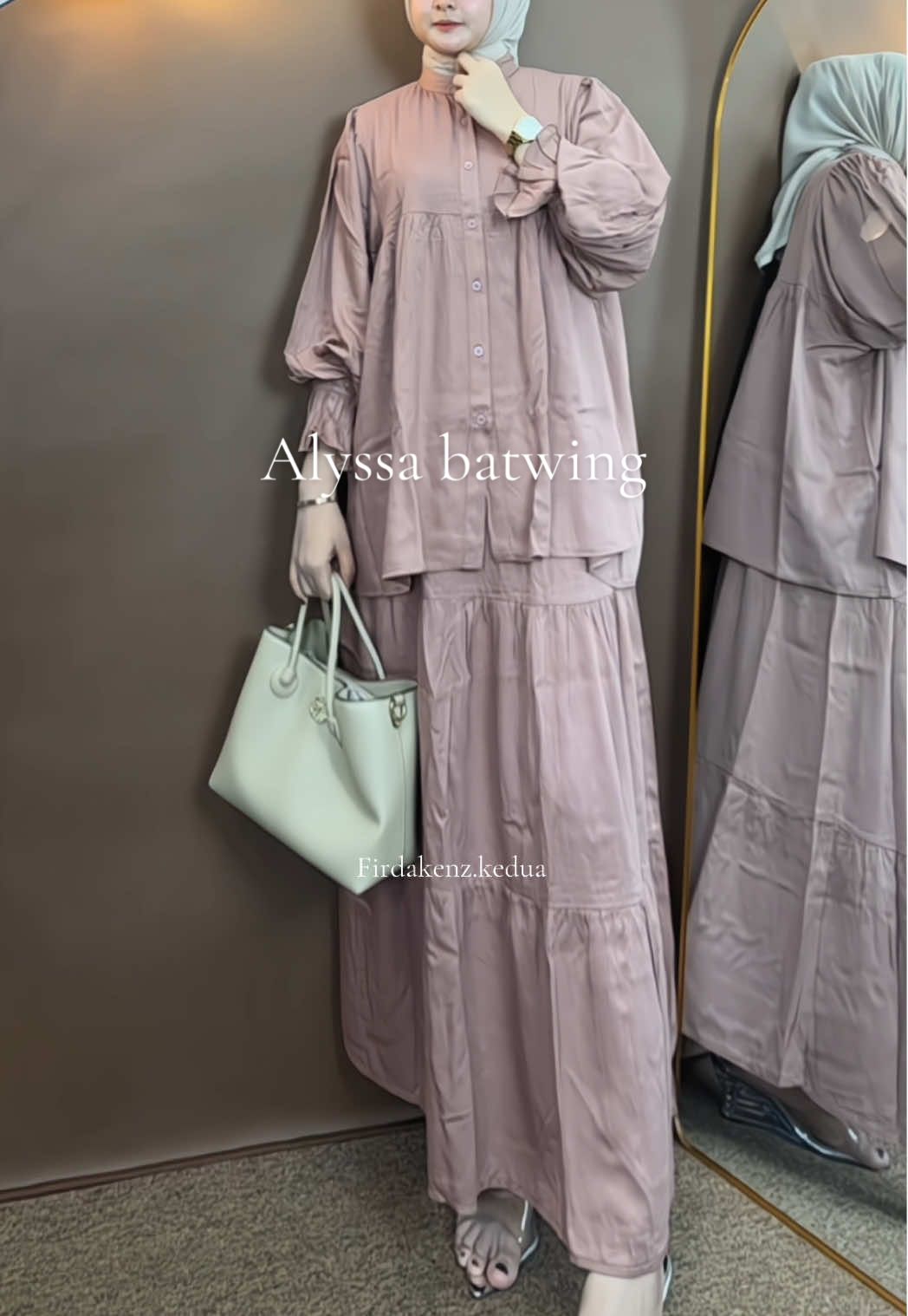 Setelan rok kekinian bahan rayon twill adem tebal 🥰✨ #rekomendasi #setelanrok #setelanwanita #outfitkekinian 