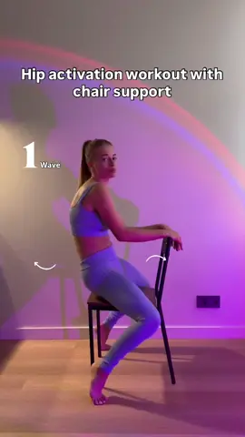 Purpose: Increase hip mobility and improve overall body flow with chair workout. These movements help improve mobility, circulation, and balance, promoting a deeper sense of body awareness and flow. ✅ Great for: – Hip opening & glute activation – Pelvic floor engagement – Releasing tension & improving posture #HipActivation