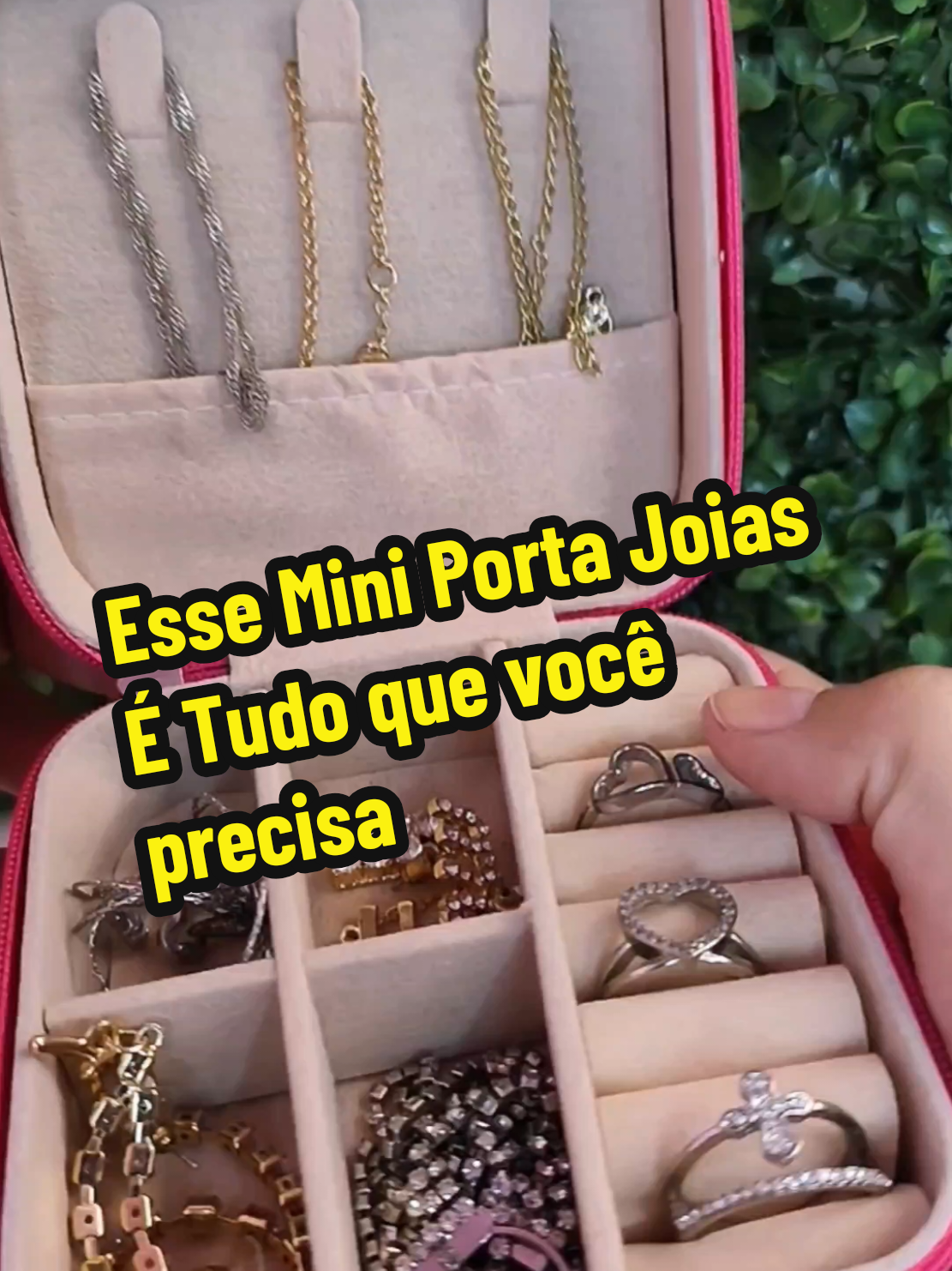 Mini Porta Jóias Que Toda Mulher Precisa 💕 #TiktokShop1111BR  #TikTokShopBlackFridayBR #PortaJoias #JoiasOrganizadas #Viagens