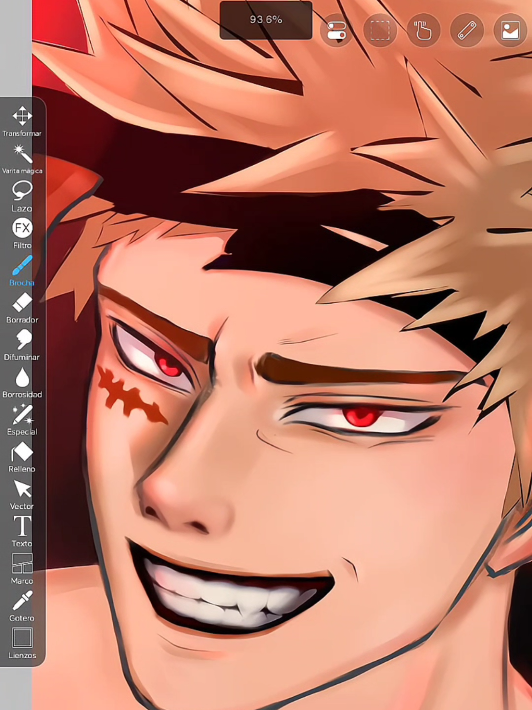 Ahora si aplique dos tres trucos #speedpaint #bakugo #bnha #digitalart #bakugoukatsuki 