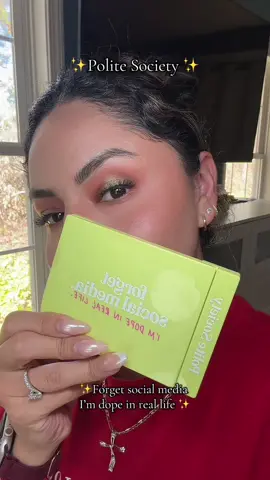 Polite Society's eyeshadow blends precision with nature. Engineered with magnolia bark extract for skincare benefits, our formula uses titanium dioxide and iron oxides for vivid hues without harsh chemicals. Made in US labs, it's non-toxic, non-flammable, and crafted for guilt-free artistry. @Polite Society Beauty #spookyfansmakeupmusthave #politesociety #girlsmakeupcase #eyeshadowtutorial #fyp 