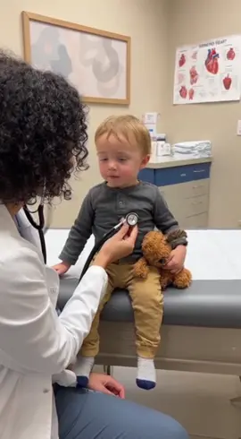 Breathe, breathe, breathe! 🩺😂 Doctor's orders #KidsComedy #FunnyToddler #ClinicLaughs