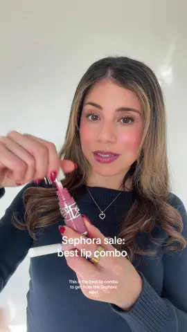 best lip gloss and lipliner to get during the Sephora sale #yslbeauty #lipcombo #tartecosmetics #lipgloss #sephorasale 