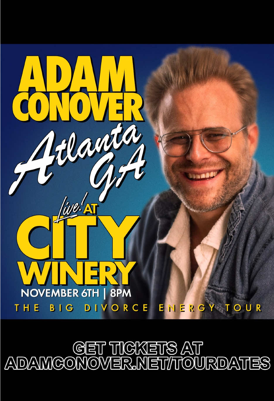 Going back to the Beltline when I perform in Atlanta! Come out to see my new hour of standup! Get tickets at: adamconover.net/tourdates