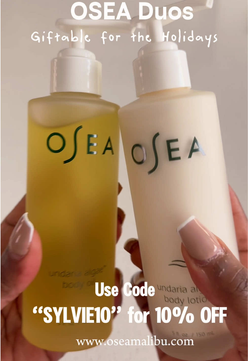 🎁Got my hands on the @OSEA Malibu Holiday Set!!! Get yours 10% OFF with code “SYLVIE” at checkout🔥 #OSEAPartner #oseamalibuholidaysets #oseamalibu 