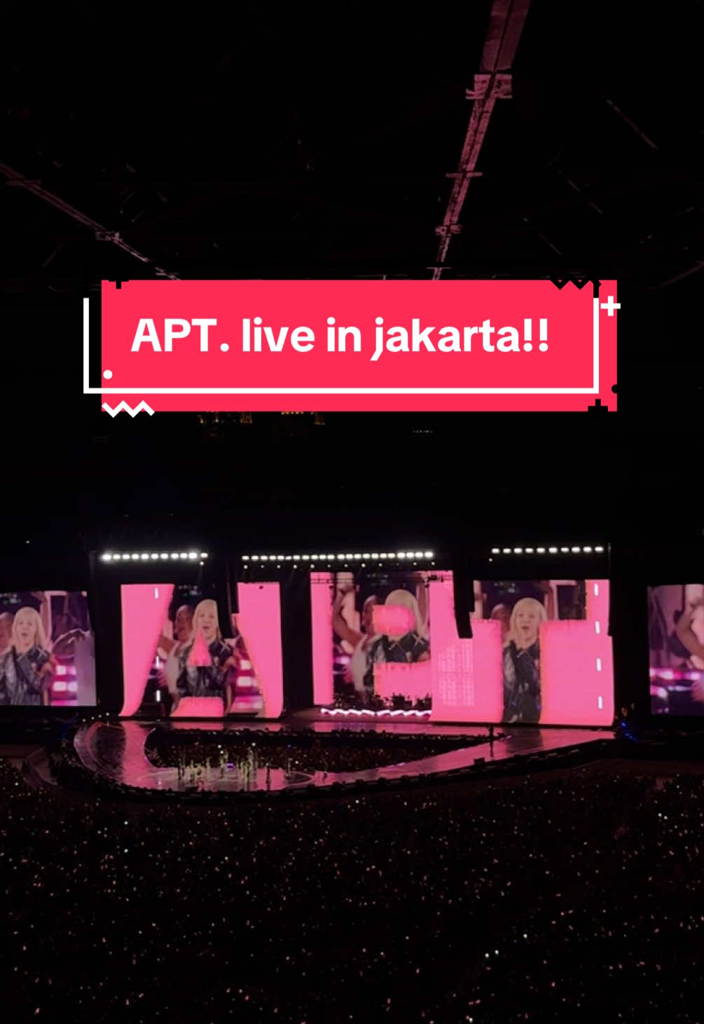 APT. live in jakarta!! akhirnya bisa dengerin secara live 😭😭 #rosé #blackpink #apt #deadline #deadlineworldtour 