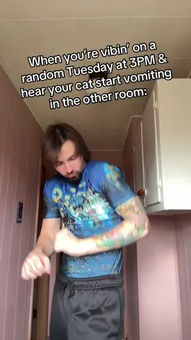 It’s almost as loud as a dog licking itself. 😵‍💫 #cat #cats #mambonumber5 #vibes #hairball 