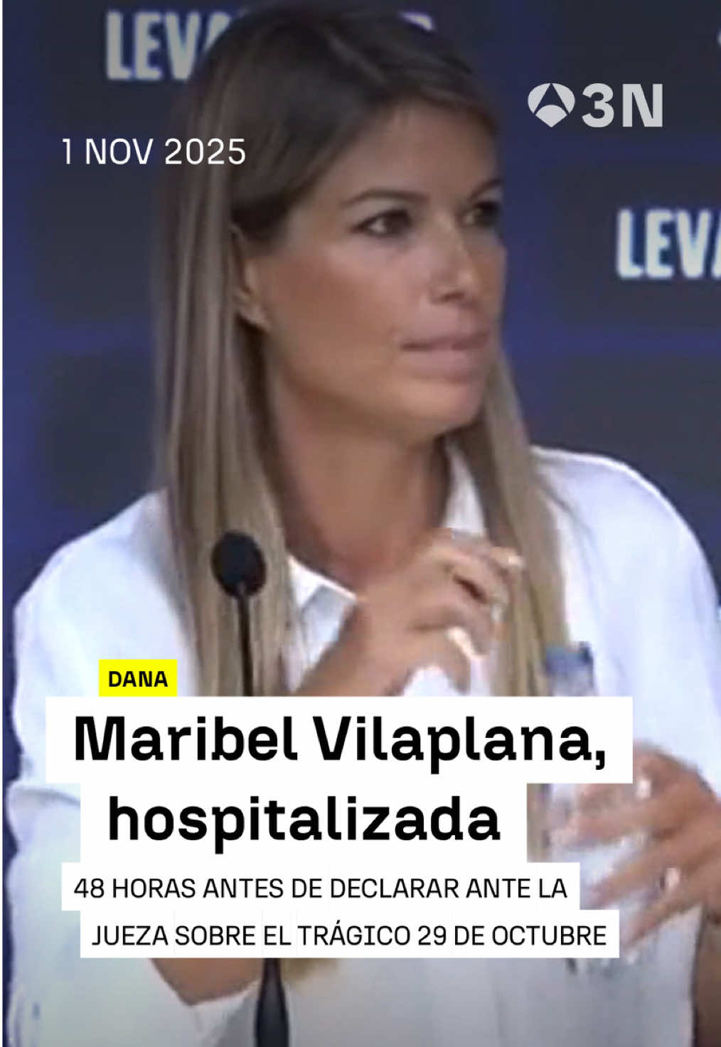 🔴 Maribel Vilaplana, la periodista que comió con Mazón el día de la DANA, ingresada en un hospital de Valencia  ➡️ 48 antes de su declaración ante la jueza que investiga lo que sucedió aquel trágico 29 de Octubre 📲 Sigue toda la #actualidad en antena3noticias.com #Antena3Noticias #Noticias #news #noticiastiktok