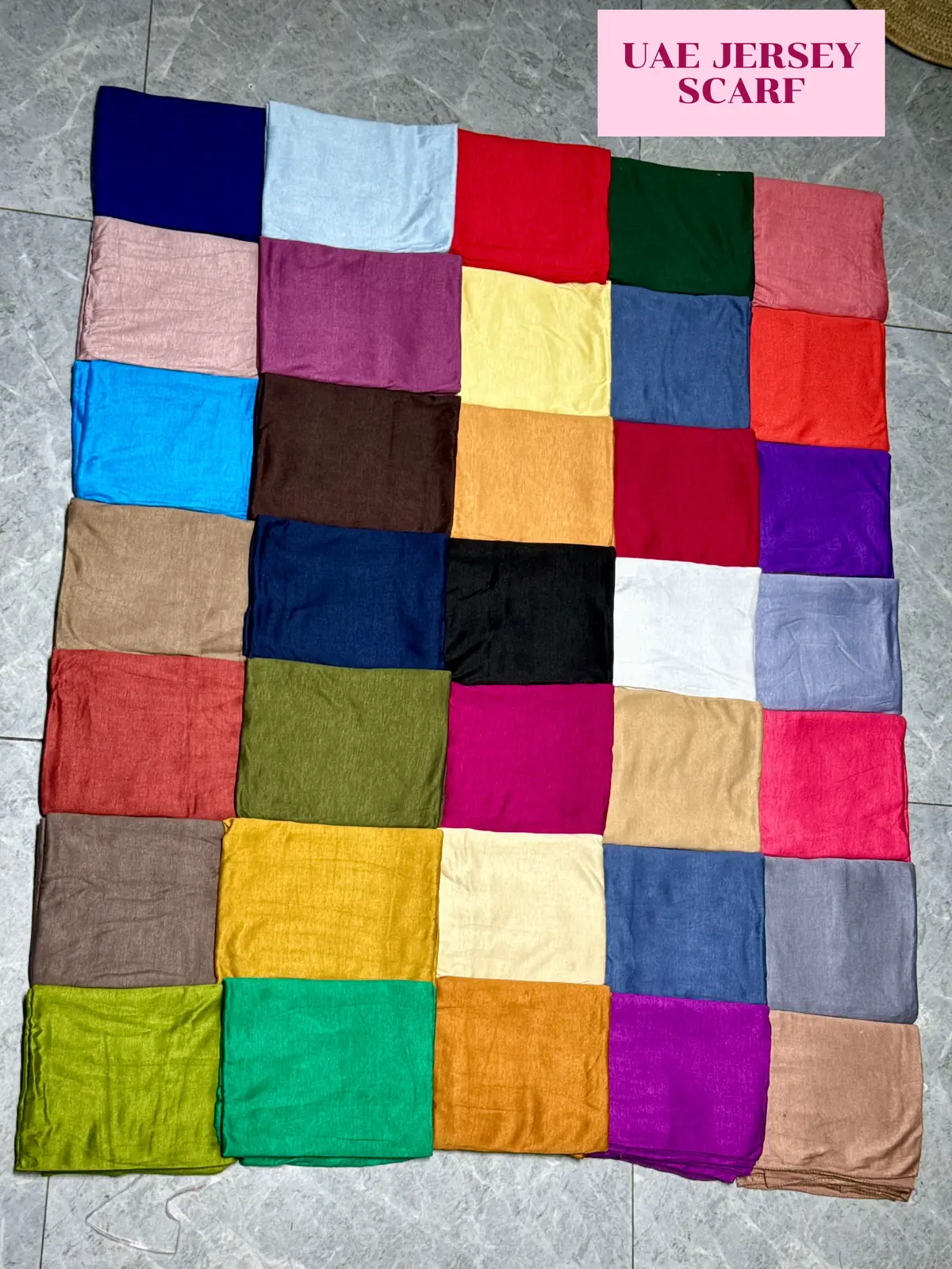 MEDIUM SIZED  AVAILABLE FOR WHOLESALE AND RETAIL  #scarf #jersey #uae #jerseyscarf #jerseyscarfstyle 