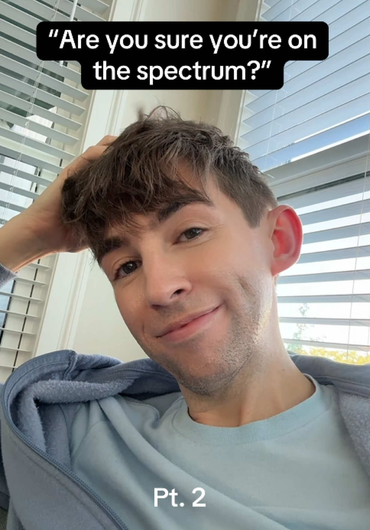 I heavily mask my AuDHD while I’m working at my full time job.  When I'm at home I can fully unmask and self regulate, which for me is using weird voices, copying things I've heard, repeating phrases over and over again, and singing and humming. Stimming looks different for every neurodivergent person. 🩵 I wanted to connect that part of my personality with the outside world as a way to help others feel safe to show up more authentically, too. 😊 #relateable  #adhd #audhd #neurodivergent #autism 