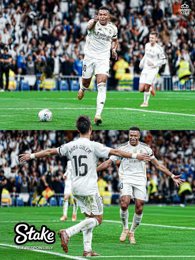 🔥🤍 **ARDA GÜLER × KYLIAN MBAPPÉ.** 🤍🔥 AGAIN. AND AGAIN. AND AGAIN. 💫🔥 The connection is unreal — **Arda the creator 🐝**, **Mbappé the finisher 🔥**. One vision, one touch, one goal — **pure Real Madrid magic.** ⚪⚡ Every time they link up, something special happens. The future is here… and it’s shining bright at the Bernabéu. 🌟 #mbappe #ardaguler #realmadrid #valencia #laliga 