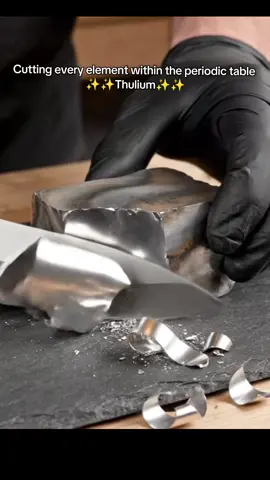 Cutting every element within the periodic table ✨✨Thulium✨✨ #asmr #sound #relaxing #fyp #calm 