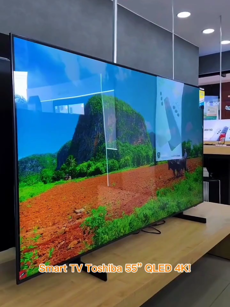 ✨Smart TV Toshiba 55” QLED 4K! Imagens realistas, cores vibrantes e som potente com Dolby Áudio e Dolby Vision Atmos. Experiência completa com Google TV e seus apps favoritos. Qualidade, tecnologia e imersão em cada detalhe! 📺 #smarttv #smarttvtoshiba #Shopee #tvsmart 