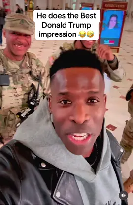 #Godfrey the #comedian does the best Donald Trump #impressions 😂🤣 #funnyvideos #usarmysoldier