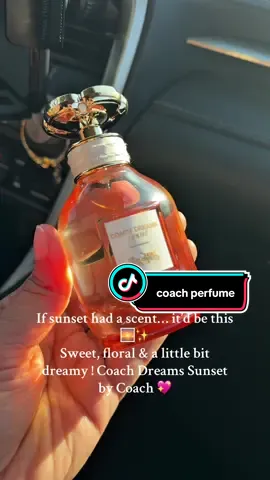 Imagine the warmth of a sunset, soft jasmine in the air, and a hint of creamy vanilla… that’s Coach Dreams Sunset. 🌅✨ Trust me, this one gets compliments all day. #fregrance #coach #perfumetiktok #tiktokshopblackfriday #tiktokshopcreatorpicks 