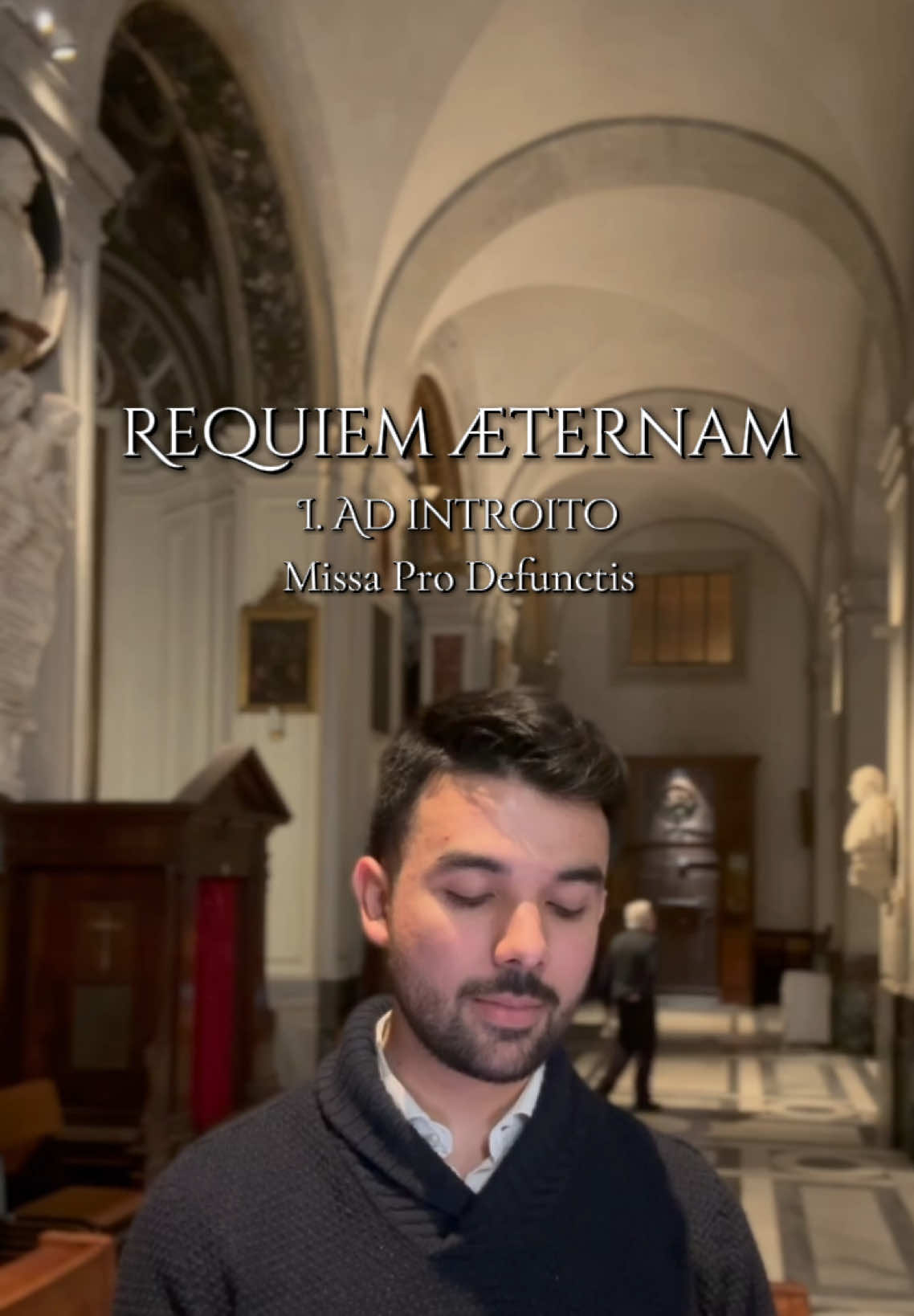 Today with @Fromtheapse in the organ, I sing the Introit of the “Requiem aeternam”, the opening chant of the Mass for the Dead in the Roman rite. This Gregorian melody, rooted in the Middle Ages, has carried the Church’s prayer for the departed for centuries. The first time I heard this hymn was during the funeral Mass of Pope Francis, and it moved me deeply. The way the music embraces the sacred text captures both the sorrow of human loss and the quiet emptiness that death leaves behind, yet it also reveals a hope that does not disappoint, the Christian hope that life does not end, but is transformed. Every November 2nd, the Church celebrates the Commemoration of All the Faithful Departed, a tradition that began in the 11th century with the monks of Cluny and spread throughout Christendom. On this day, we remember and pray for those who have gone before us, entrusting them to the mercy of God and to the promise of eternal life. The Latin chant, the timeless language of prayer and faith, connects us with generations of believers who once prayed the same words: “Et lux perpetua luceat eis”  May this interpretation be both a tribute and a prayer for all our faithful departed. 🕯️ . . . . #requiem #organ #sacredmusic #allsoulsday #church 