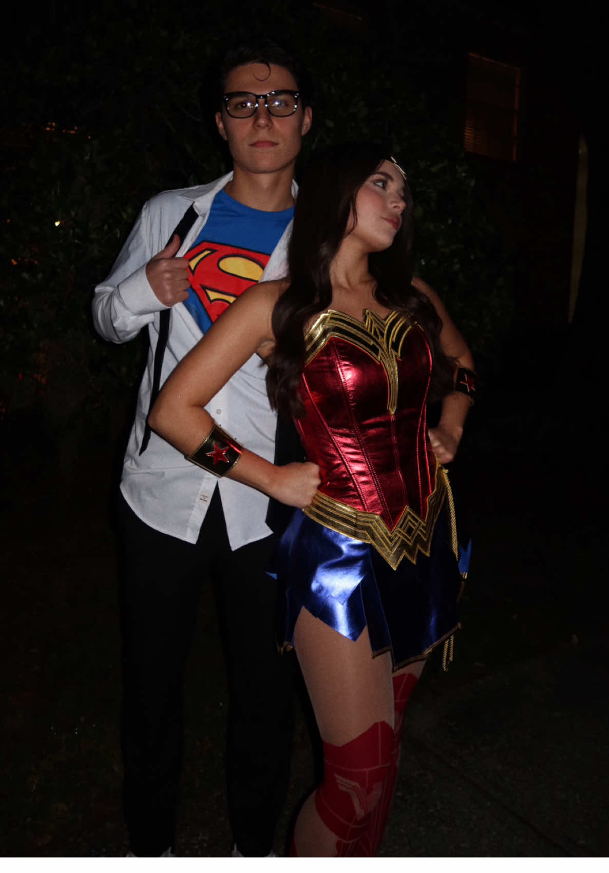 CK x WW ❤️ #halloween #wonderwoman #clarkkent #superman #halloweencostume 