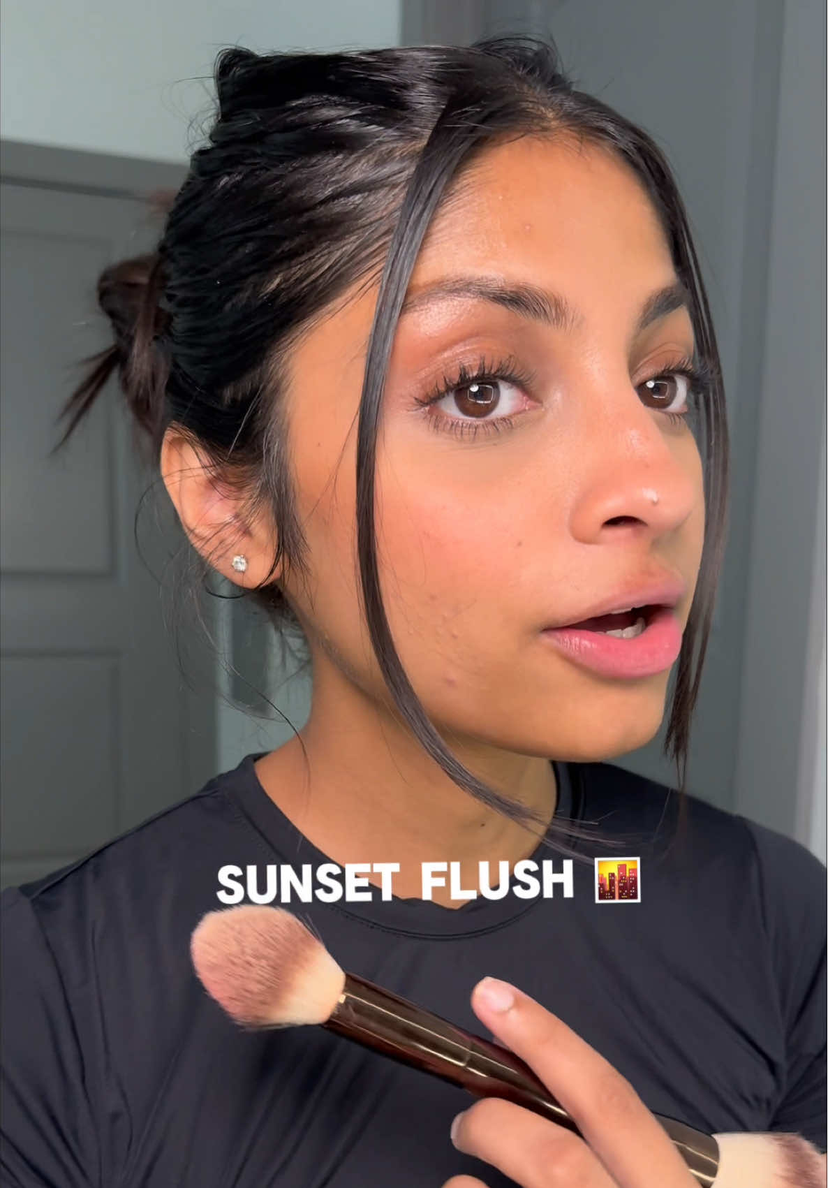 Reviewing the shade “Sunset Flush” from the @Hourglass Cosmetics SWAN Holiday Palette 😍 This is my last review for this palette and I absolutely love this shade.  I would say this is the most perfect red blush shade for medium tan skintone. Do not miss out on this!  [Hourglass new holiday palettes, Hourglass Holiday palette in Swan, hourglass swan palette, Hourglass sunset flush blush, Ambient lighting palettes from Hourglass] #hourglassholidaypalette2025  #hourglassswanpalette #hourglassholidaypalette #hourglasssunsetflush #mediumtanskin 